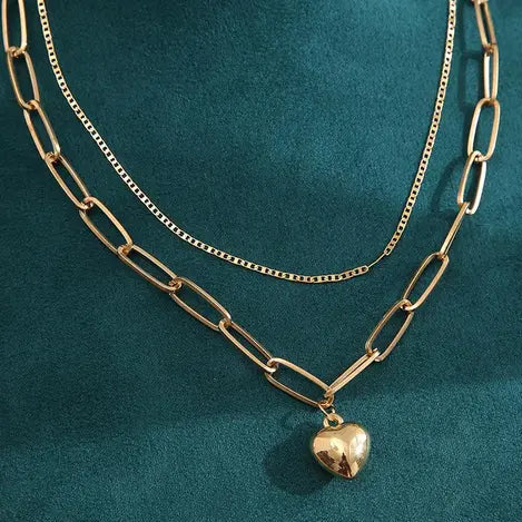 Hearts inspired Layered Necklace