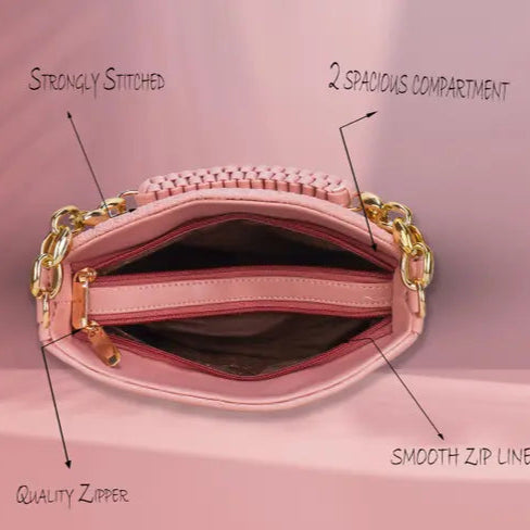 Blush Luxe Quilted Handbag