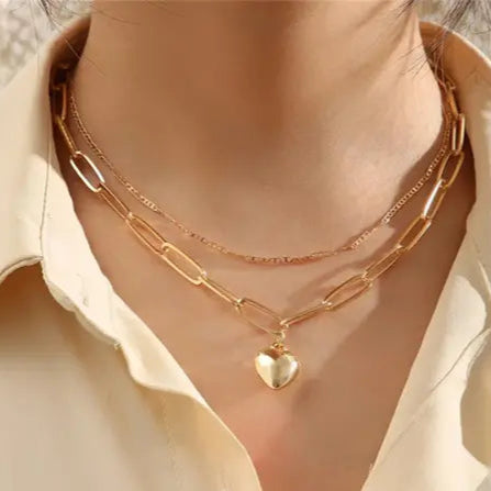 Hearts inspired Layered Necklace