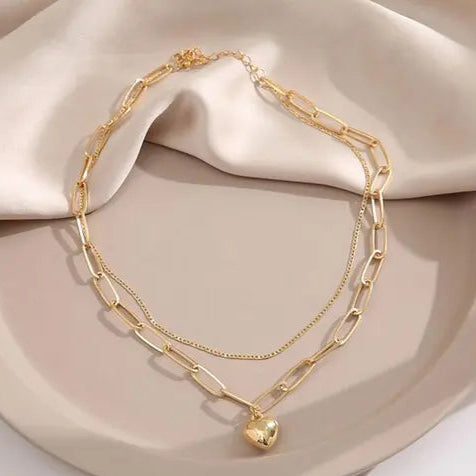 Hearts inspired Layered Necklace