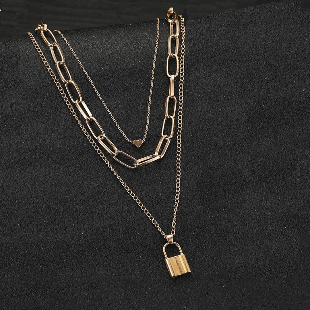 Stylish Lock chain Necklace