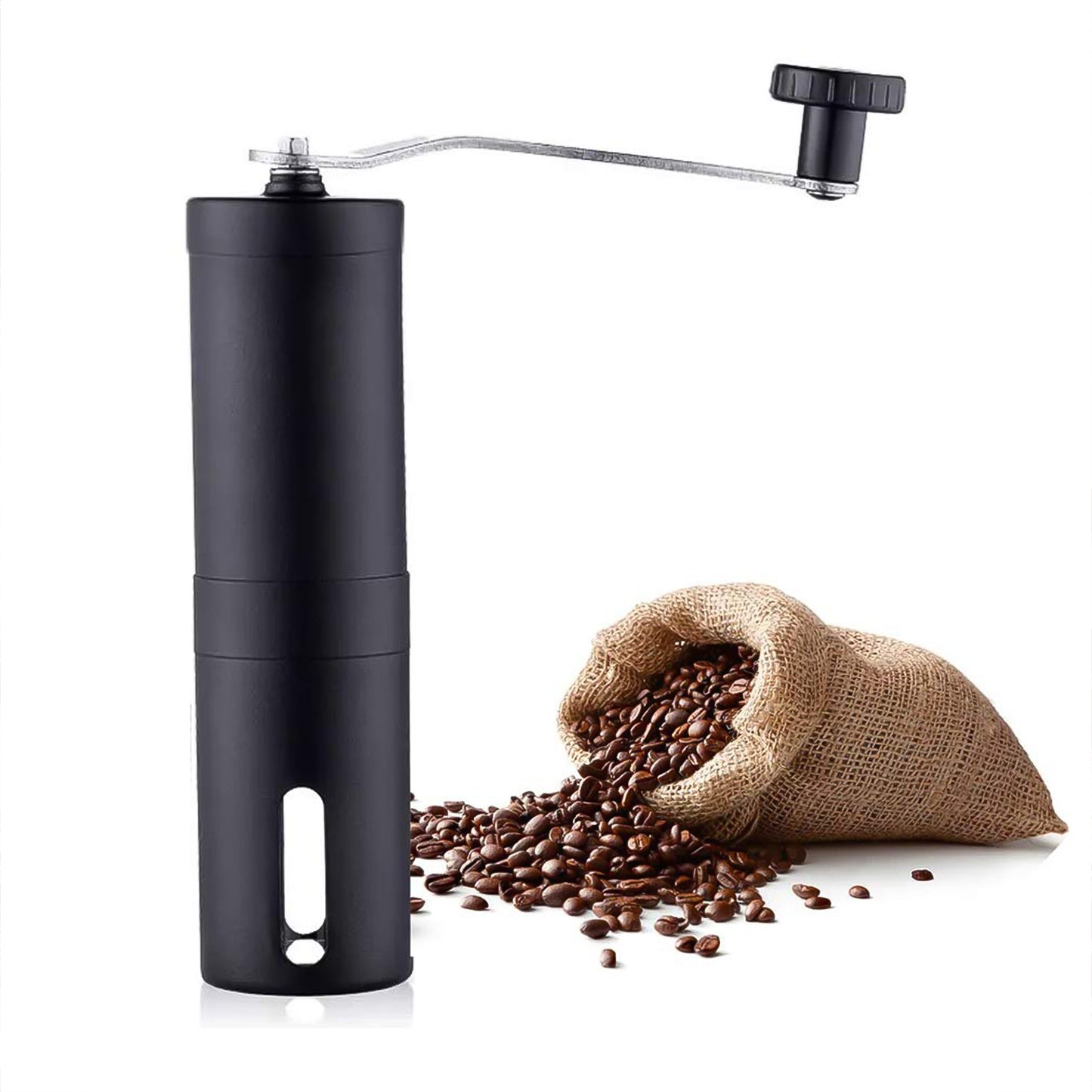 BrewMate Manual Coffee Grinder – Stainless Steel Hand Mill with Adjustable Coarseness