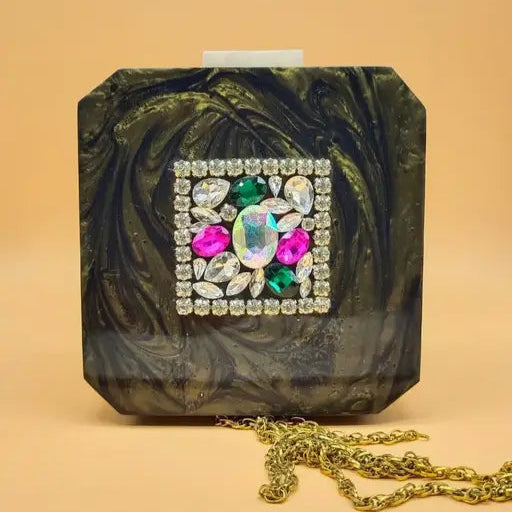 Midnight Prism Clutch