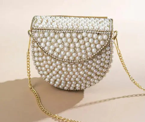 Pearl Dusk Luxe Sling Clutch