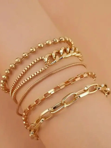 Gilded Harmony Bracelet Set