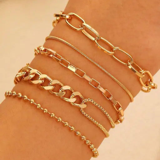 Gilded Harmony Bracelet Set