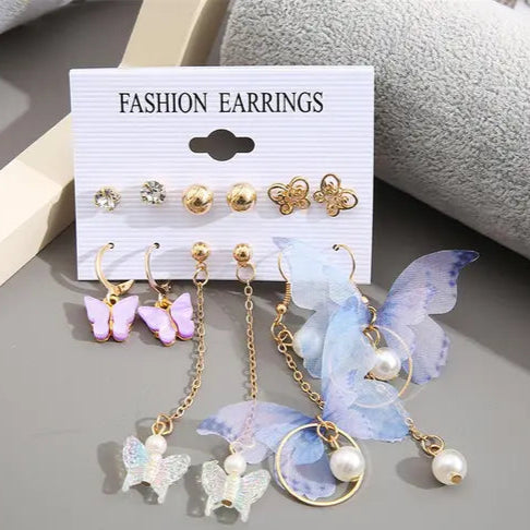 Butterfly Whispers Earring Set