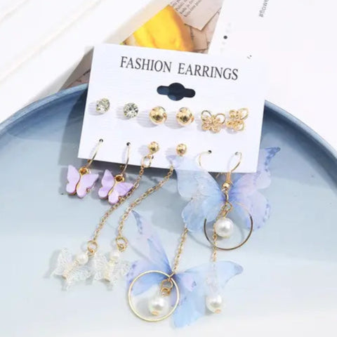 Butterfly Whispers Earring Set