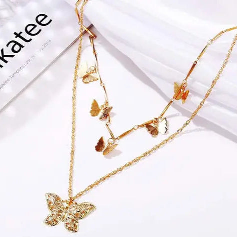 Golden Flutter Necklace