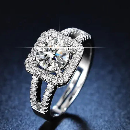 Regal Radiance Crystal Ring