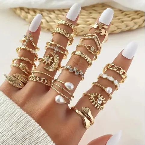 Celestial Charm Ring Set