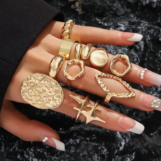 Golden Muse Ring Set