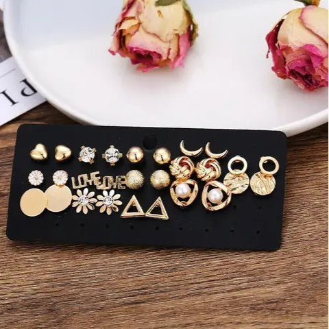 GleamDots Earring Set